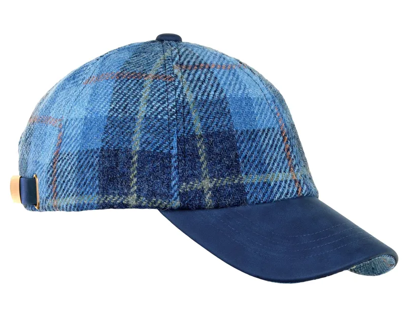 Heather Rosalie Harris Tweed Baseball Cap in Blue Pastels